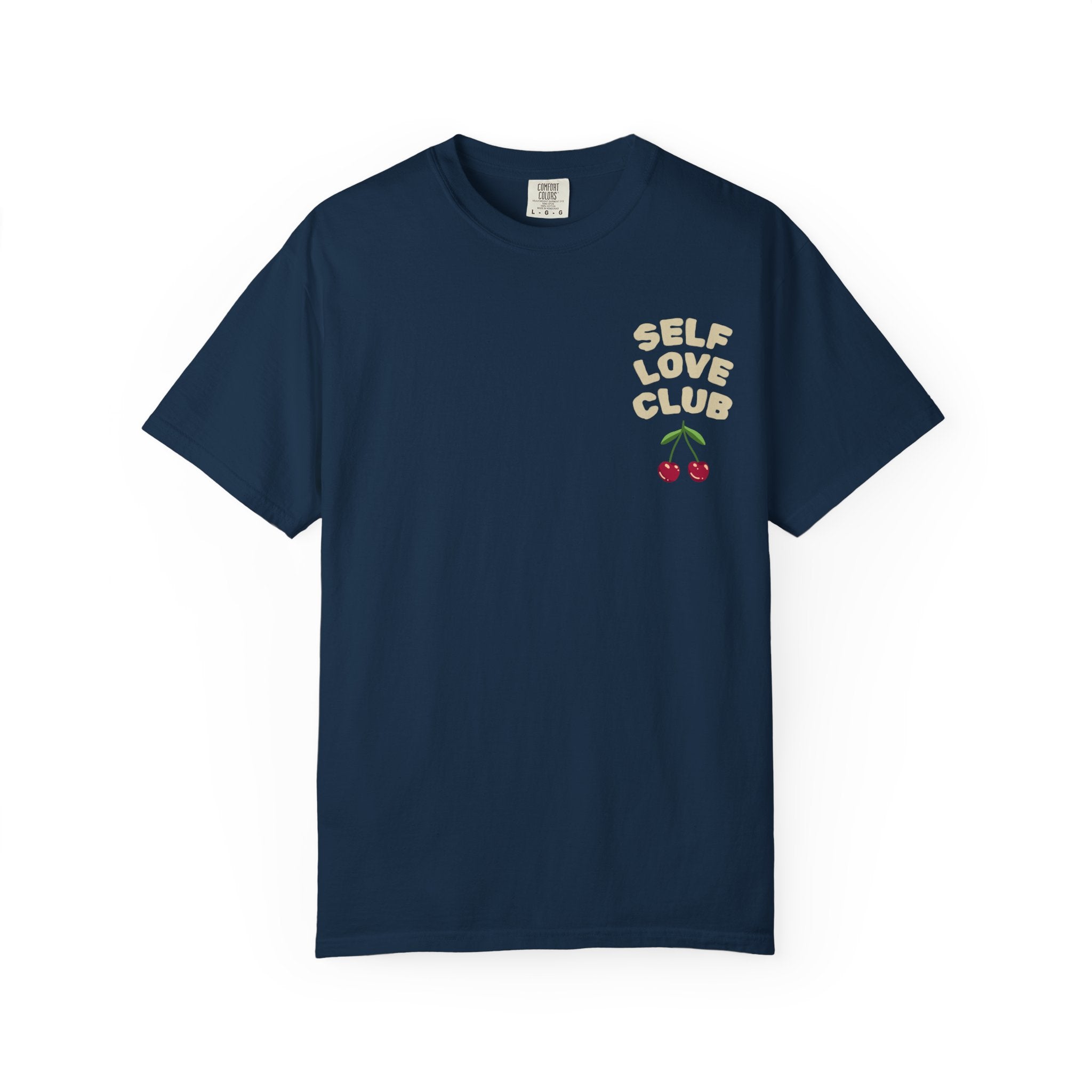Self Love Club Cherry T-Shirt — Garment-Dyed Casual Tee